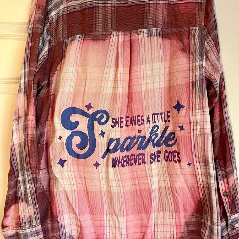 Distressed lightweight button down